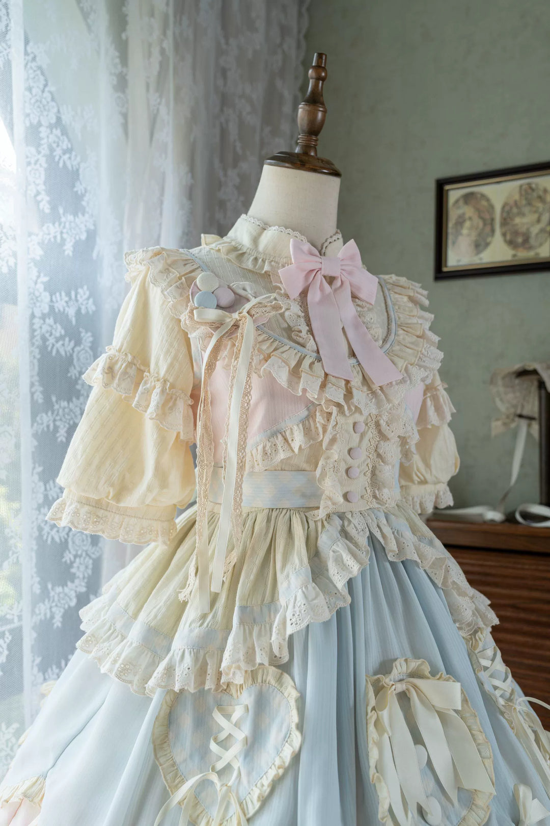 Uncle Wall Original~Dreamy Macaron~Sweet Lolita JSK Dress Solid Color Shirt   