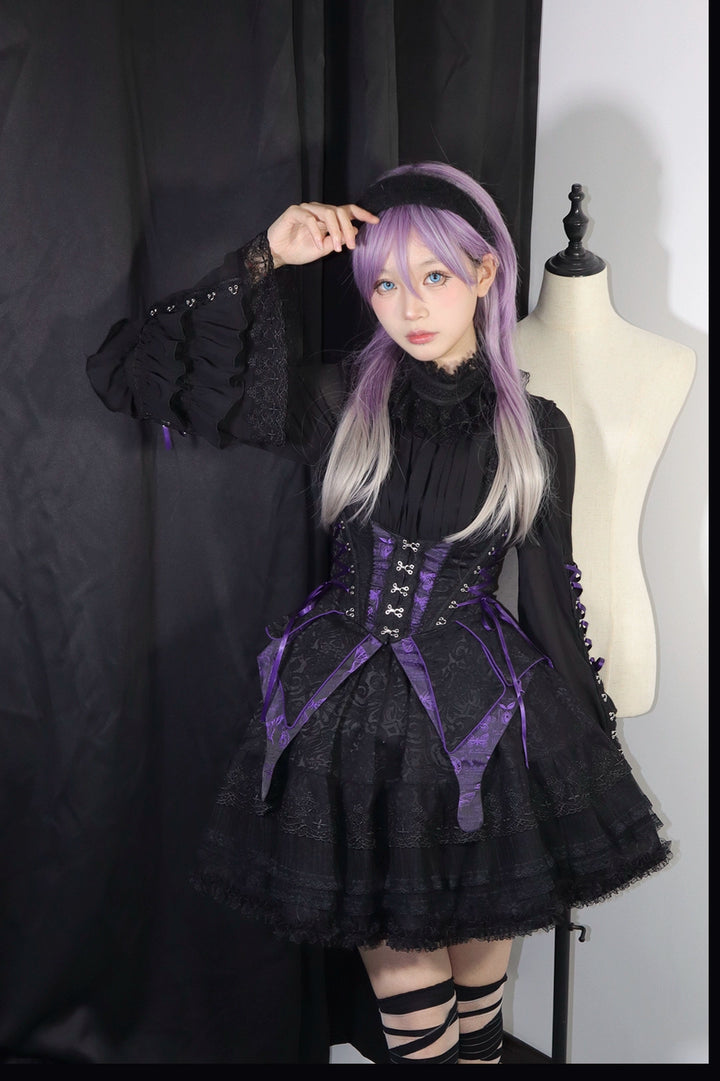 (BFM)MILU ORIG~Herbarium~Gothic Lolita Skirt Set Vest Blouse Multicolors   