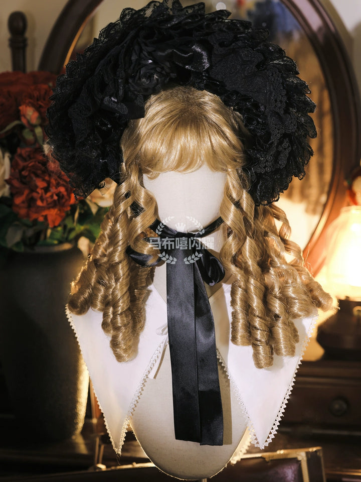 Mabuxi~Retro Lolita Wig Elegant Roman Curls Gorgeous Court Wigs 40472:668708