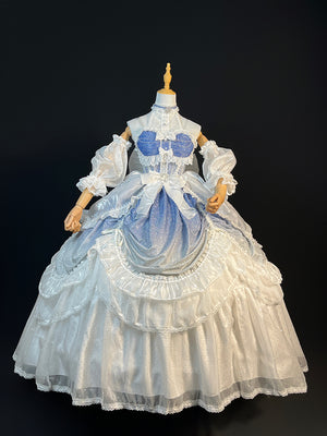 (BFM)Guaji~Cinderella~Sparkling Lolita Dress Gorgeous Wedding Dress S Dark-colored long dress 