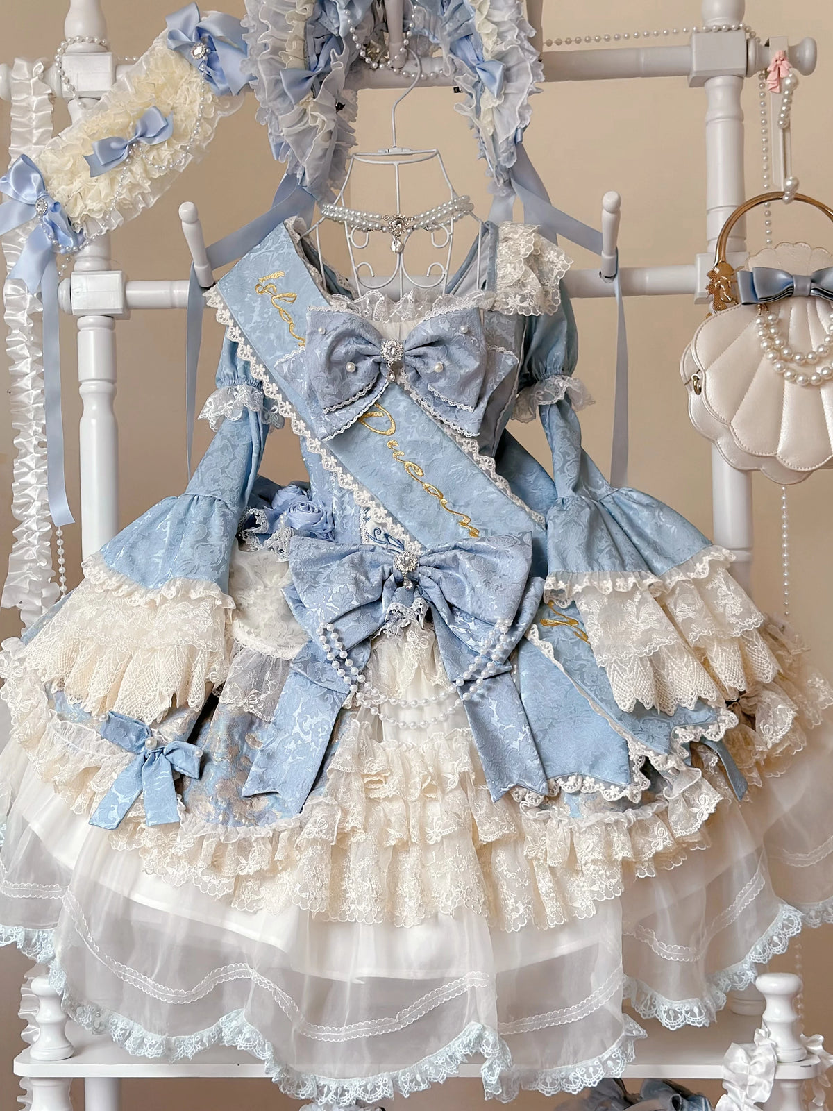 Gorgeous Sweet Lolita OP Dress, Detachable Hand Sleeves