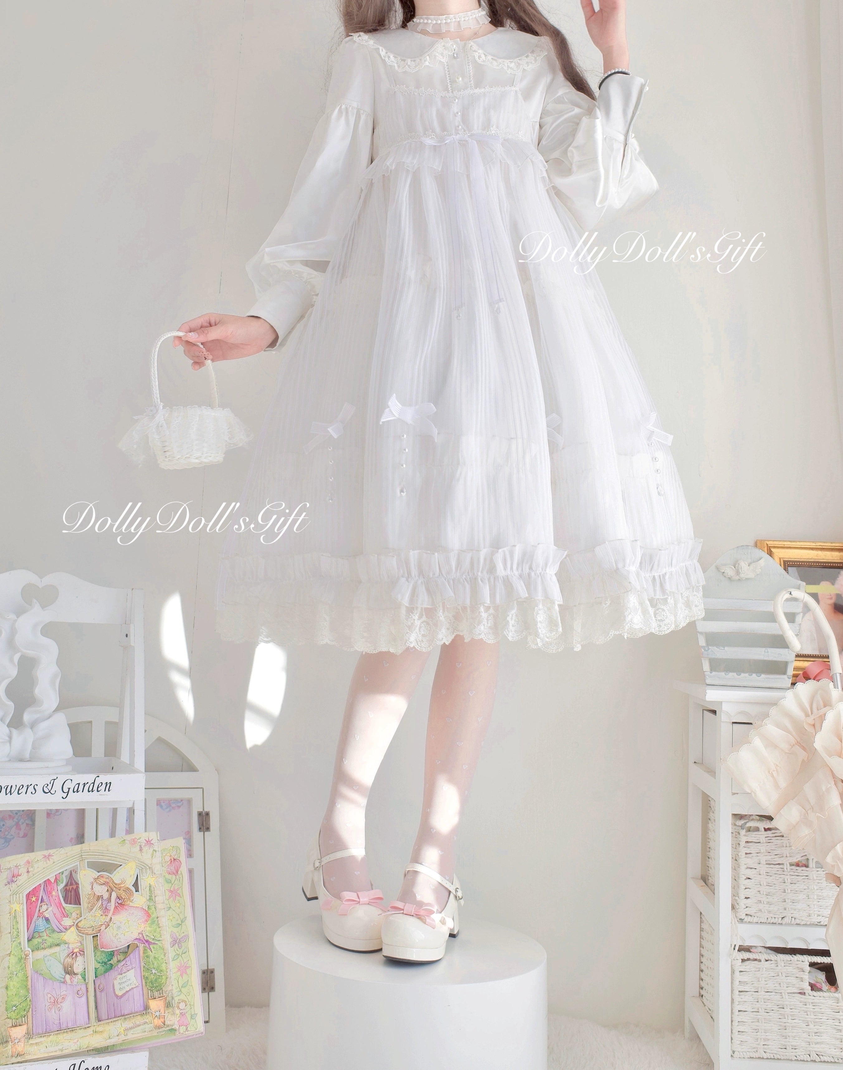 Dolly Doll~Lovers' Gift~Round Toe Middle Heel Mary Jane Lolita Shoes 32678:397824