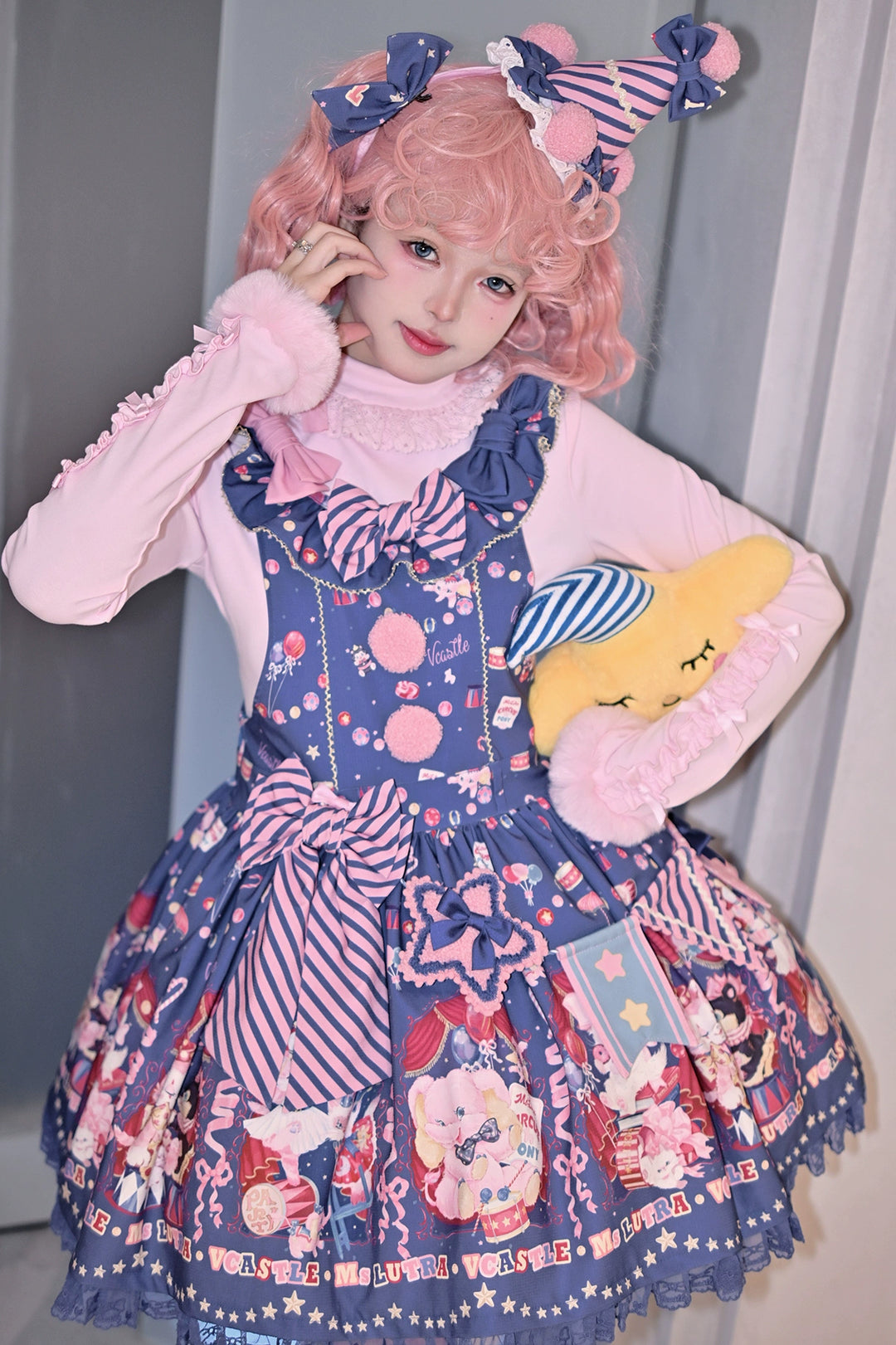 Vcastle~IP Collab Sweet Lolita Salopette and SK 40848:681958