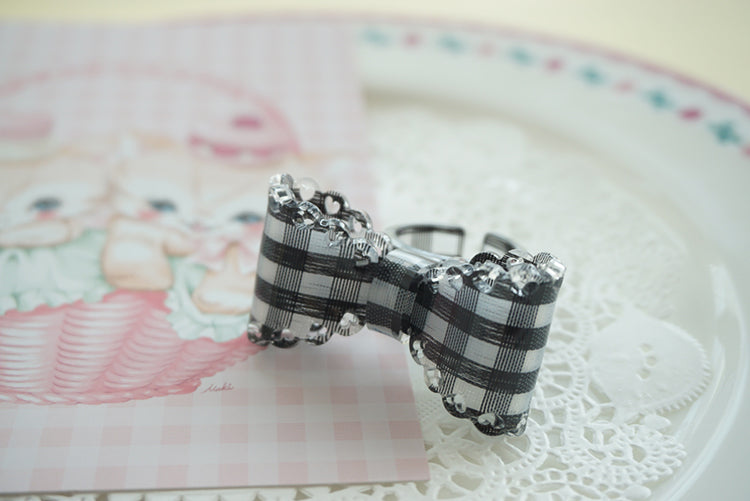 (Buyforme)Cat Tea Party~ Sweet Lolita Bow Ring and Necklace 15202:199854