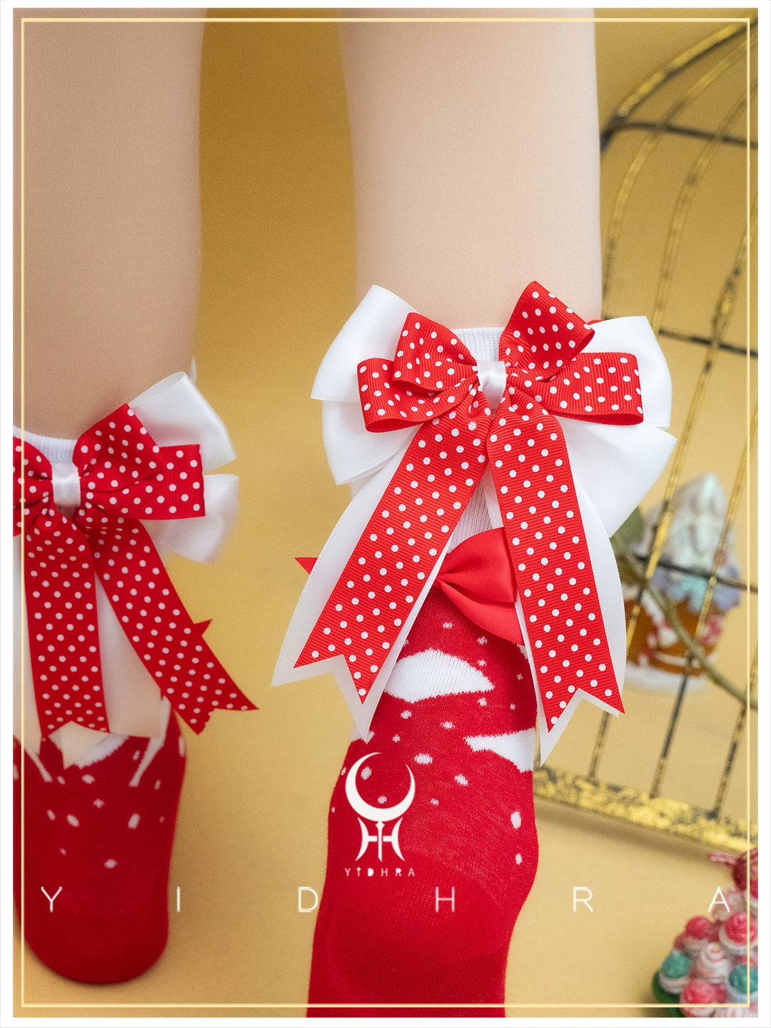 Yidhra~Christmas Lolita Socks Sweet Ankle Socks