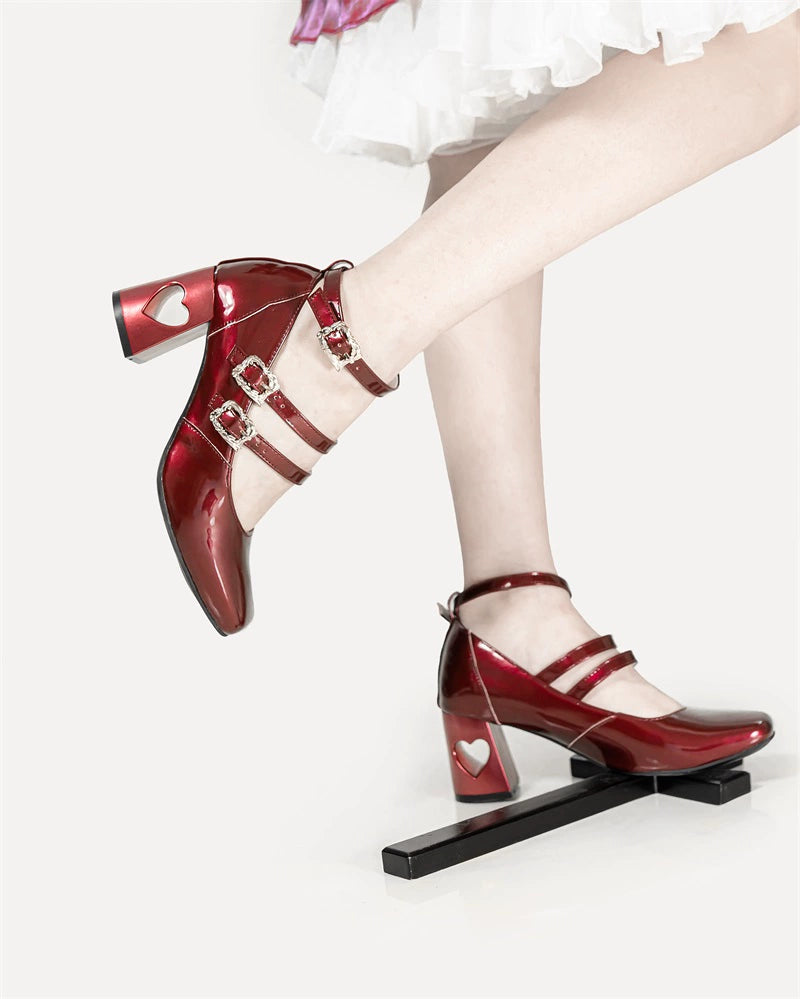 MR.Qiutian - Byron Manor - Elegant Lolita Shoes Thick Mid Heel Shoes