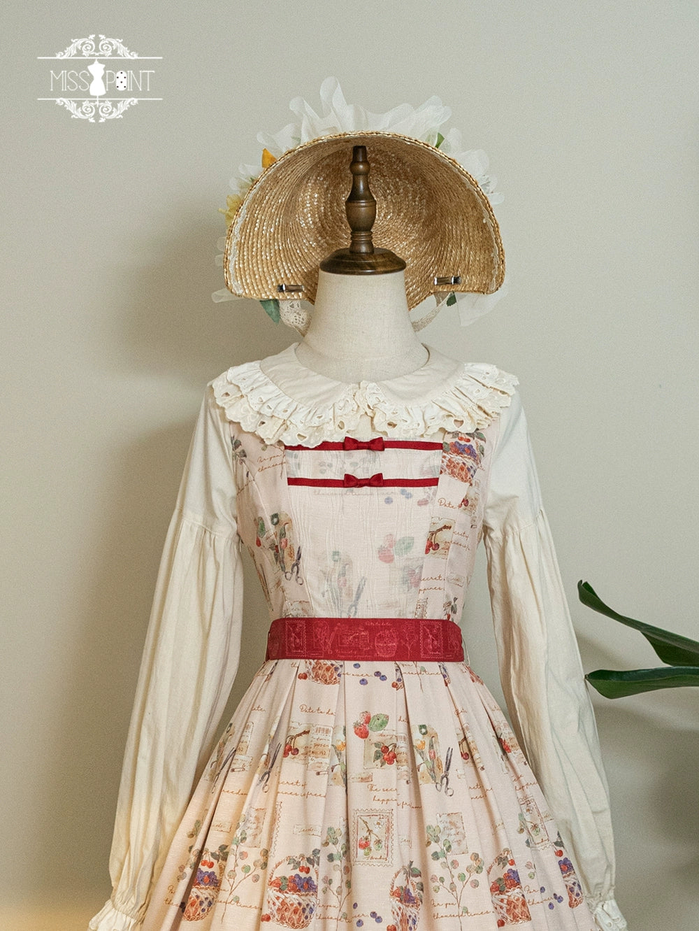(Buyforme)Miss Point~ Forest Lolita Small Straw Hat Clip KC Accessory 29484:342852
