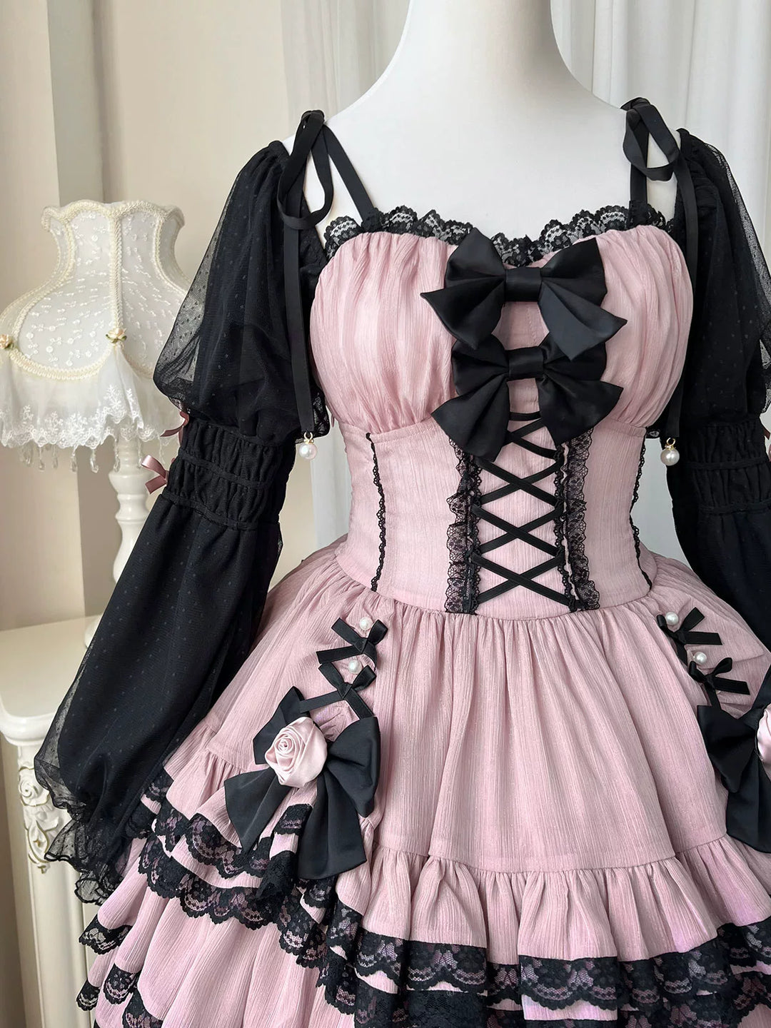 Your Princess~Sweet Lolita OP Dress Palace Girls Princess Sleeve Dress   