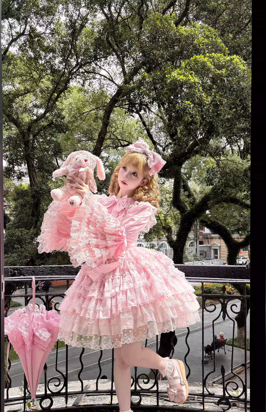 Sugar Girl~Love Overture~Sweet Lolita JSK Suit Tiered Ruffles Dress