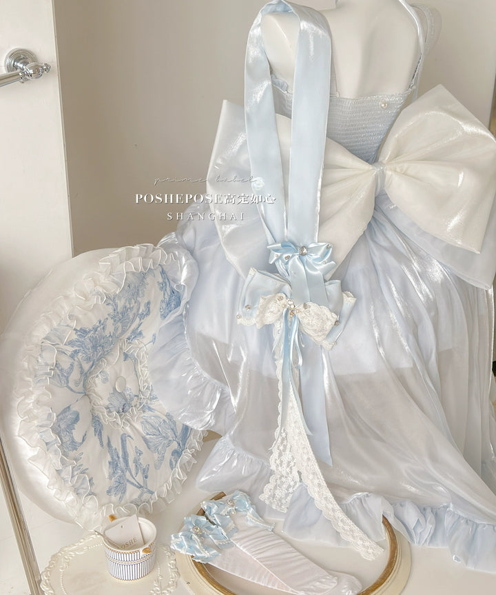 POSHEPOSE~Elegant Lolita Jumper Dress Chiffon Dress High-end   