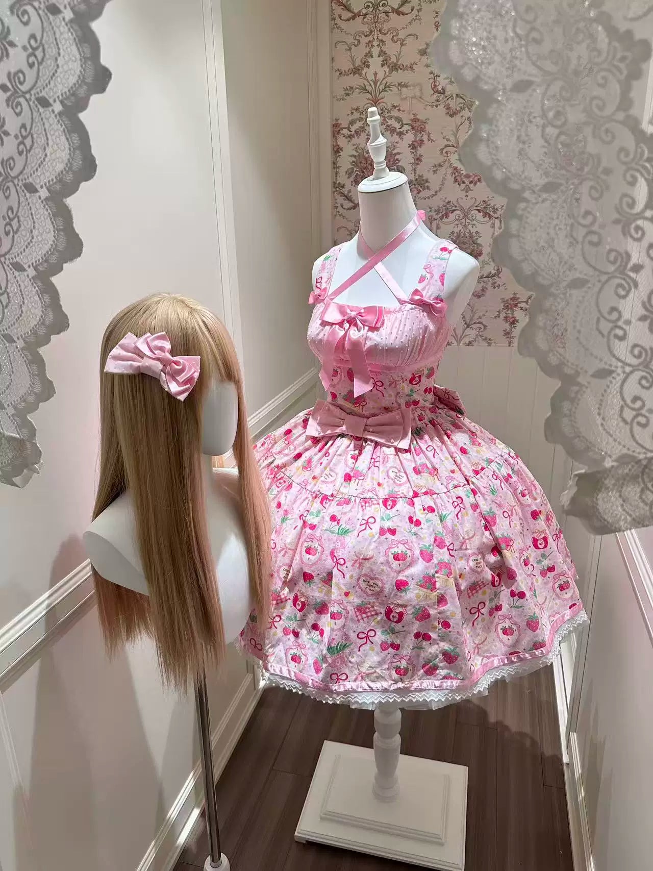 Fruit Hard Candy - Cotton Old School Lolita Candy Printed OP & JSK Dress 45536:853635