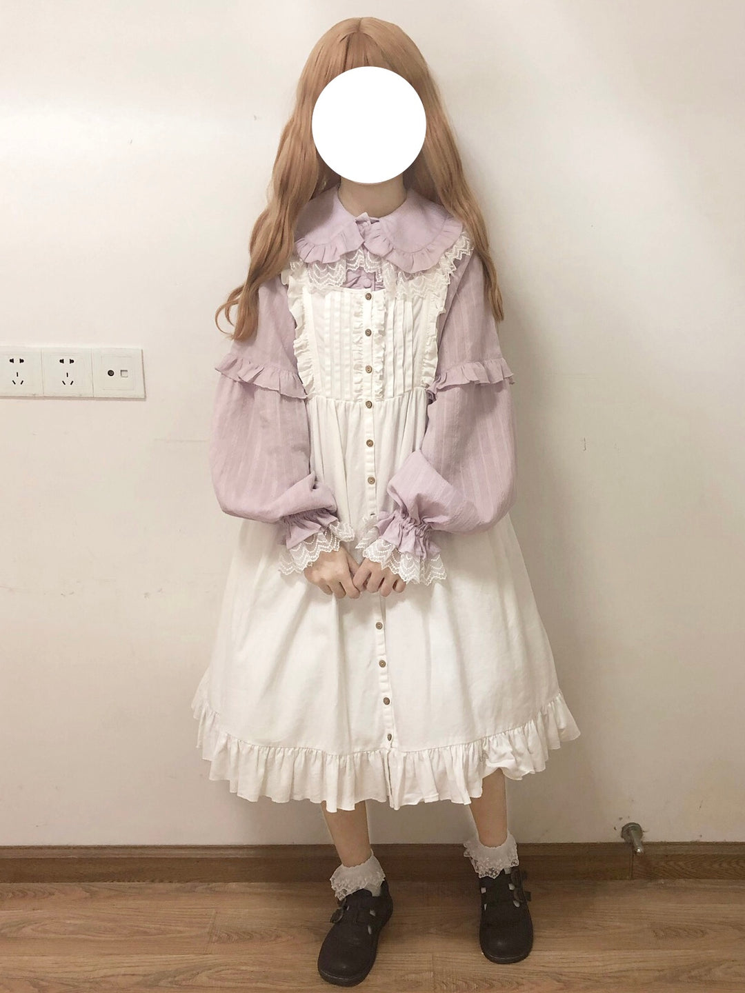 MIST~Cream Sweetheart~Kawaii Lolita Long-sleeve Blouse Multicolors