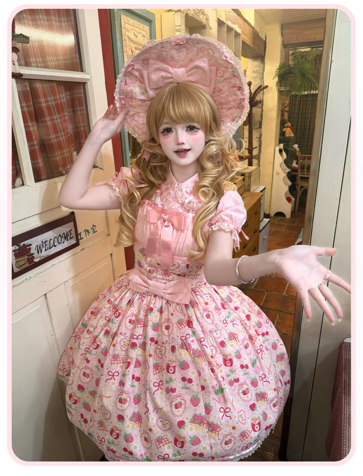 Fruit Hard Candy - Cotton Old School Lolita Candy Printed OP & JSK Dress 45536:853632