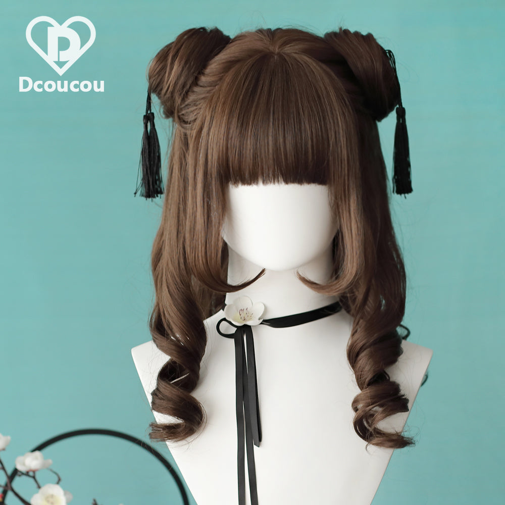 (Buyforme)Dcoucou~No-Heart Rabbit 45cm Long Curly Ponytail Wig Multicolors 21330:301220