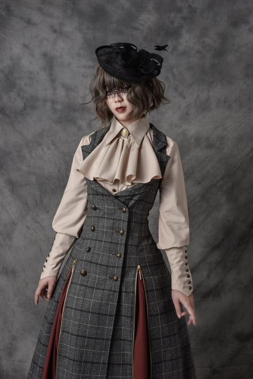 Vancy~Drunken Dreams~Vintage Lolita Dress Mutton Sleeve Shirt 38374:585986