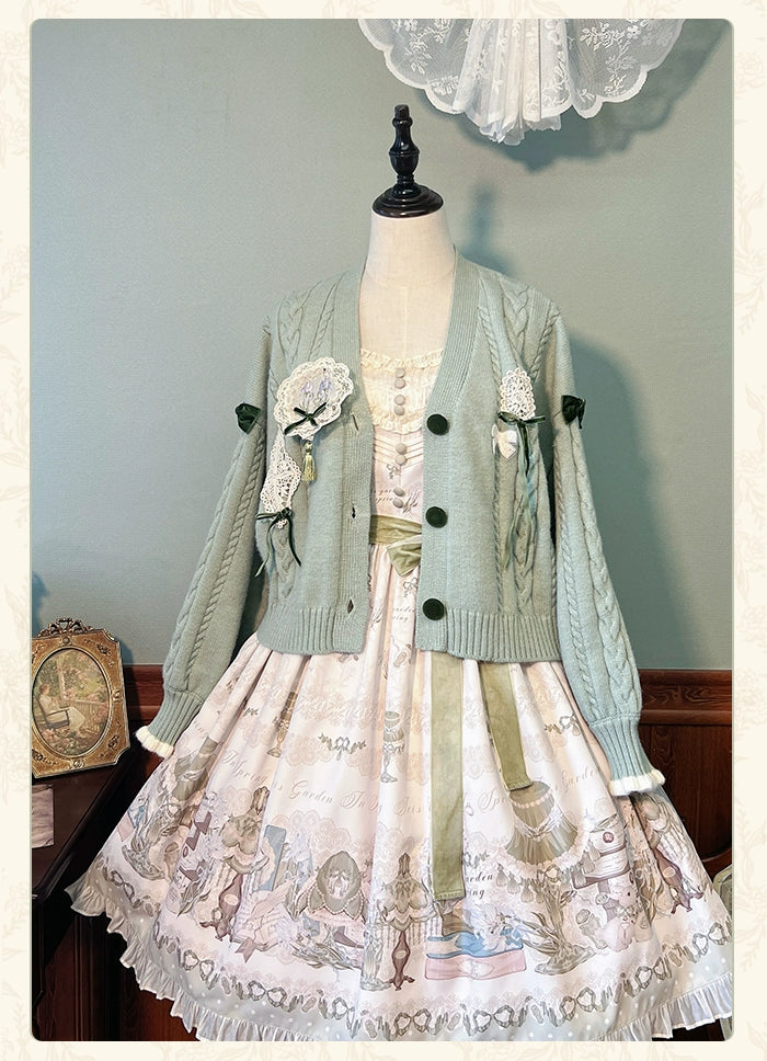 Alice Girl~Iris Study Room~Classic Lolita Cardigan Elegant Lolita Outwear 39304:630940