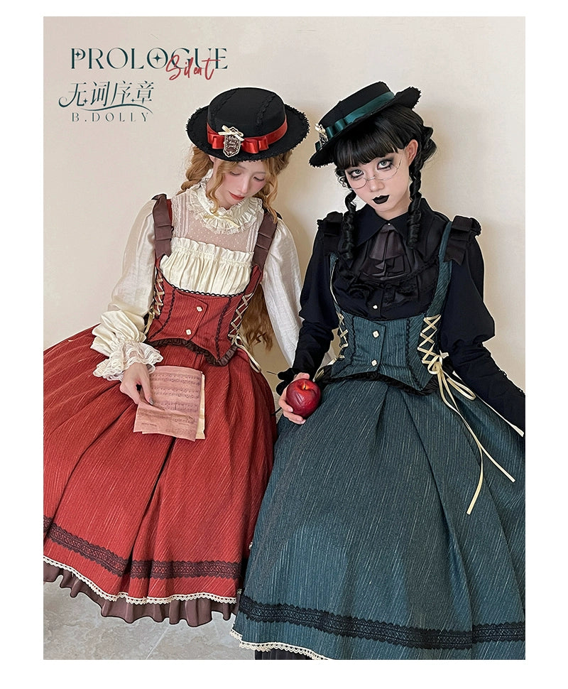 Baduoni~No Word Prologue~Classic Lolita JSK Suit Bust-supporting Dress