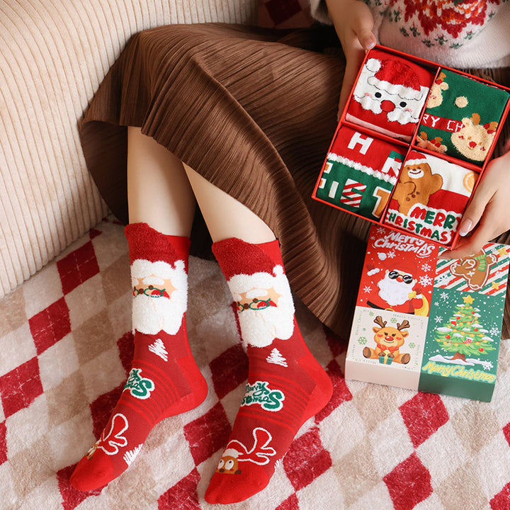 Christmas Cotton Socks Gift Box