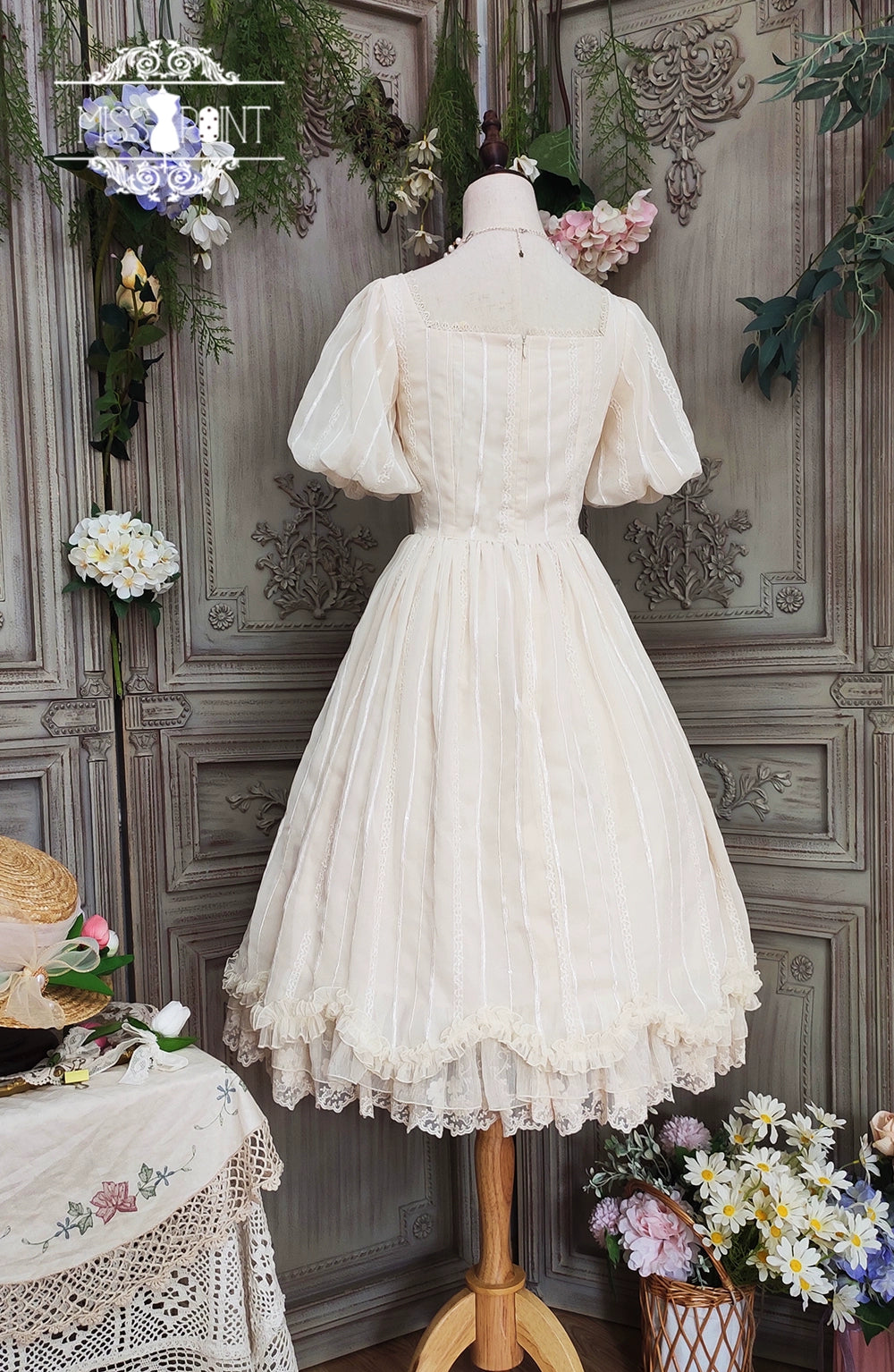 Miss Point~Tulip~Classic Lolita OP Dress Short Sleeve Dress Multicolors 19622:405486