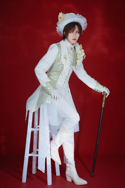 Immortal Thorn~Ouji Lolita Princes Long Retro Coat   