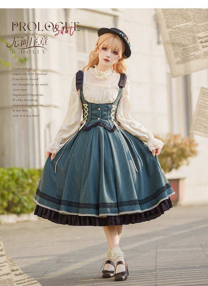 Baduoni~No Word Prologue~Classic Lolita JSK Suit Bust-supporting Dress