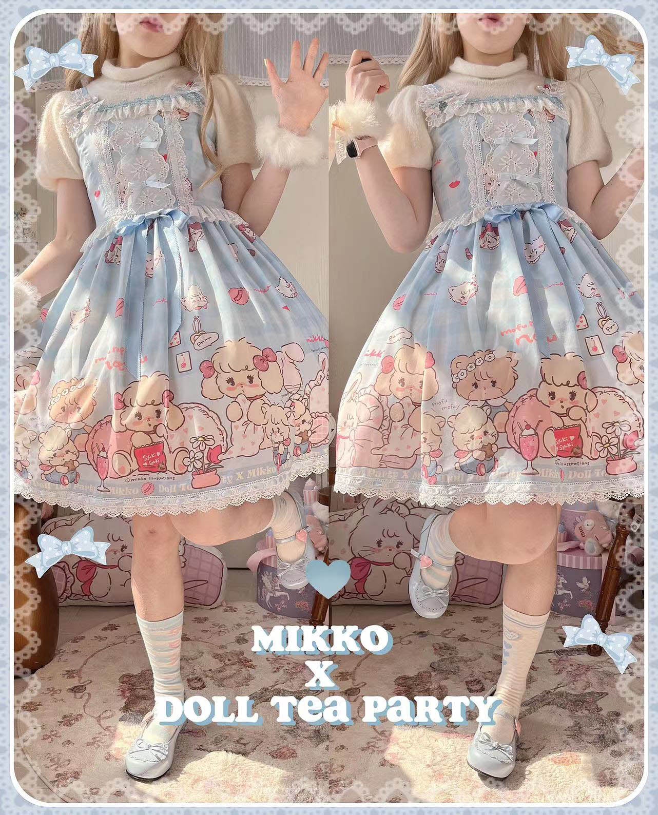 Doll Tea Party~Mikko Makeup Room~Kawaii Pink Lolita JSK – 42Lolita