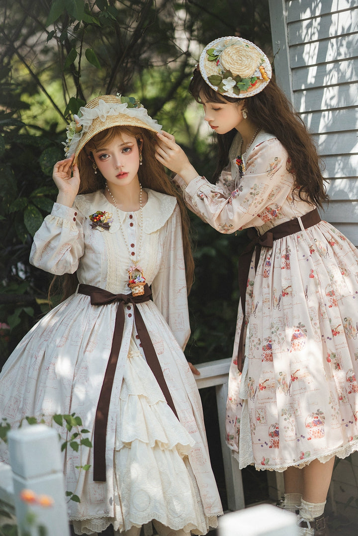 (Buyforme)Miss Point~Forest Lolita Lantern Sleeve OP Casual Dress 29482:342020