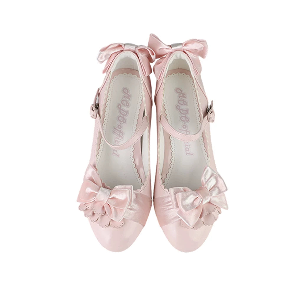 Doll's Ball - Classic Lolita Shoes, Mid Horseshoe Heel (Pink / 35 36 37 38 39 40) 44570:813610