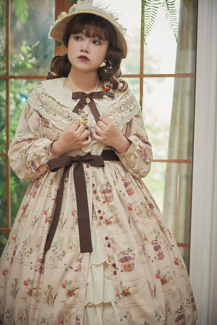 (Buyforme)Miss Point~Forest Lolita Lantern Sleeve OP Casual Dress 29482:341976