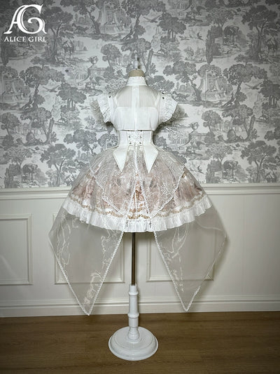 Alice Girl~Doll Mystery~Gothic Lolita Skirt Suit Top Skirt Split Dress   