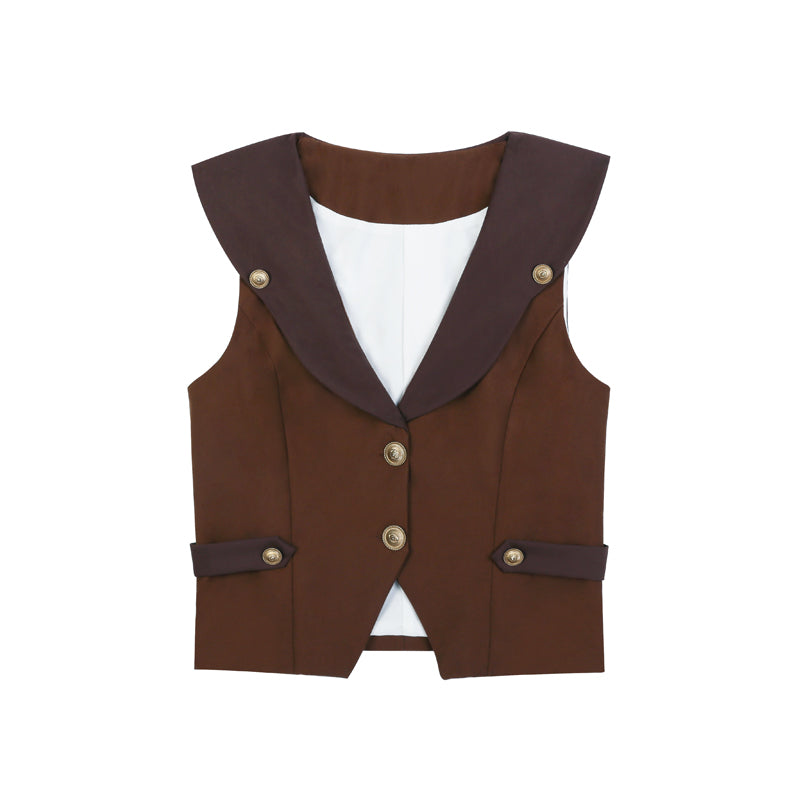 Letters from Unknown Star~Pirate Guide~Vintage Lolita Suit Vest JSK Dress S Male version vest (L M S) 33466:422898