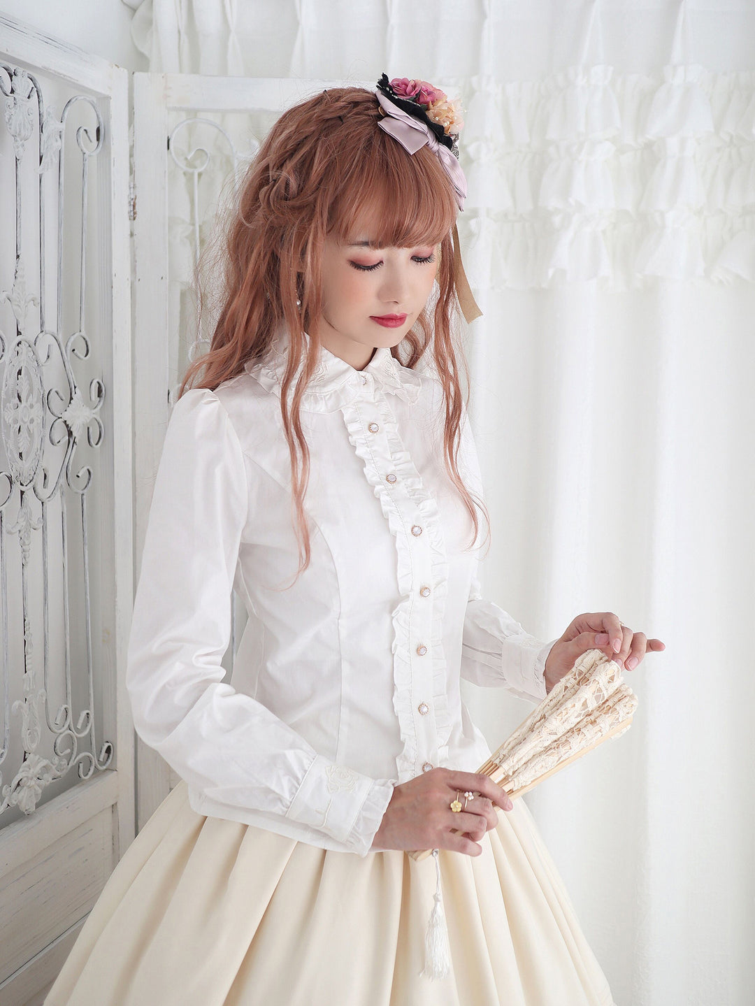 Little Dipper~Rose~Elegant Lolita Doll Collar Blouse   