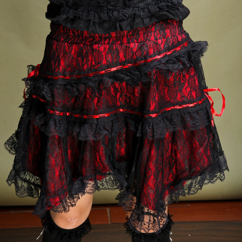 (BFM)G.L.P~Rococo Lolita Skirt Irregular Lace Skirt   