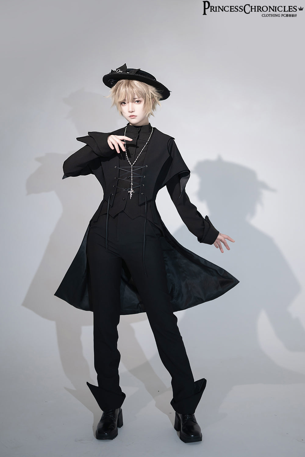 Princess Chronicles~Yan Ye~Ouji Lolita Black Flat Hat   