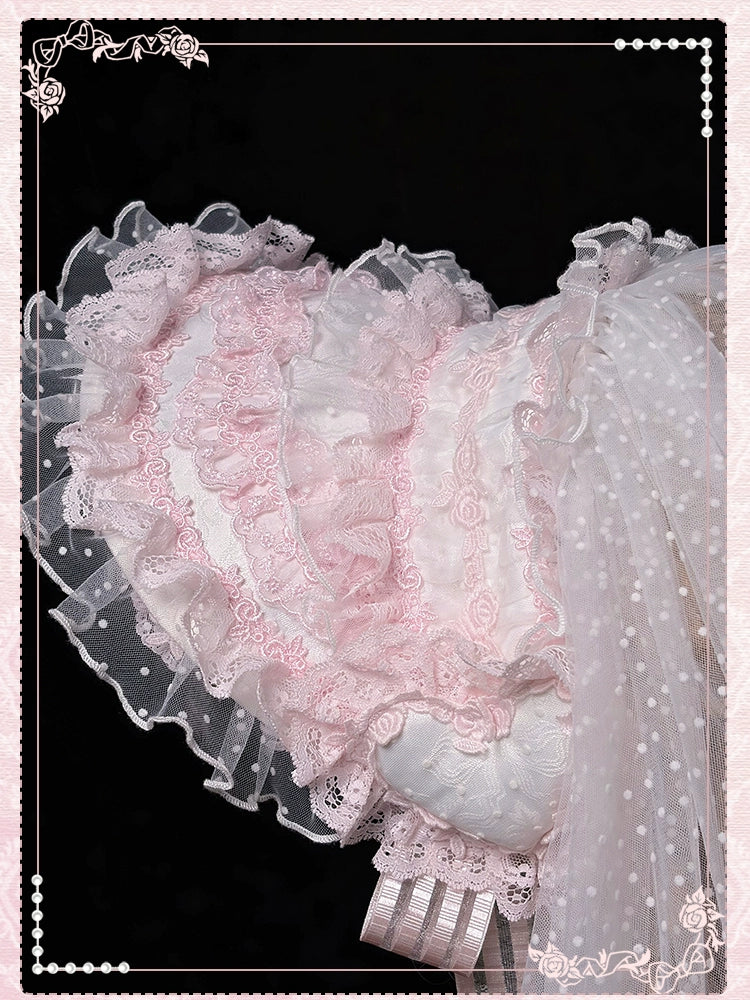 Shuang Sheng Xiao Xiong - Heart of Love - Lace Sweet Lolita Accessory Set 44308:803683