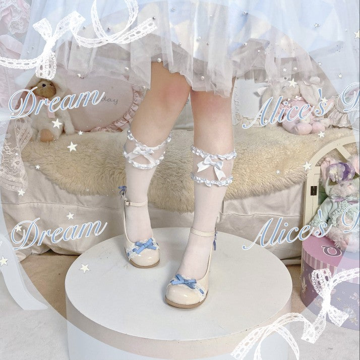 (Buyforme)Dandan~Daydream~Alice Lolita Shoes with Mid Heels   