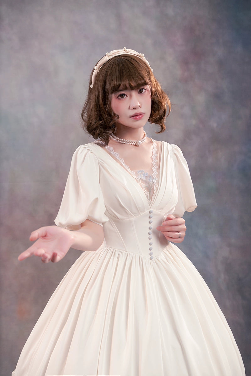 Fantastic Wind~Iris Covenant~Vintage Lolita Dress Elegant OP Dress   