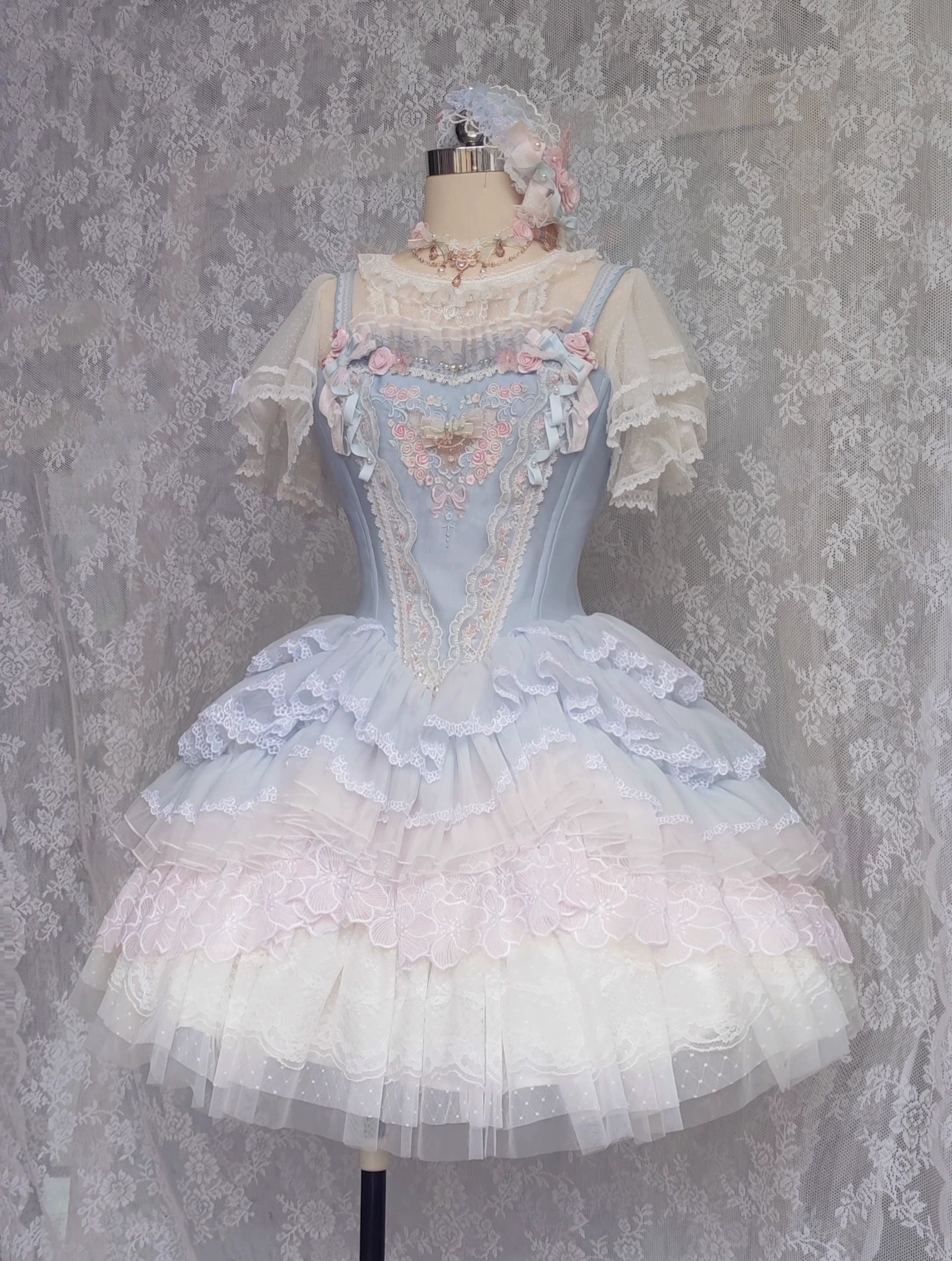 (BFM)Garden Cat~Dreamy Dance Gorgeous Lolita JSK and SK (L M S XL) 33494:426866