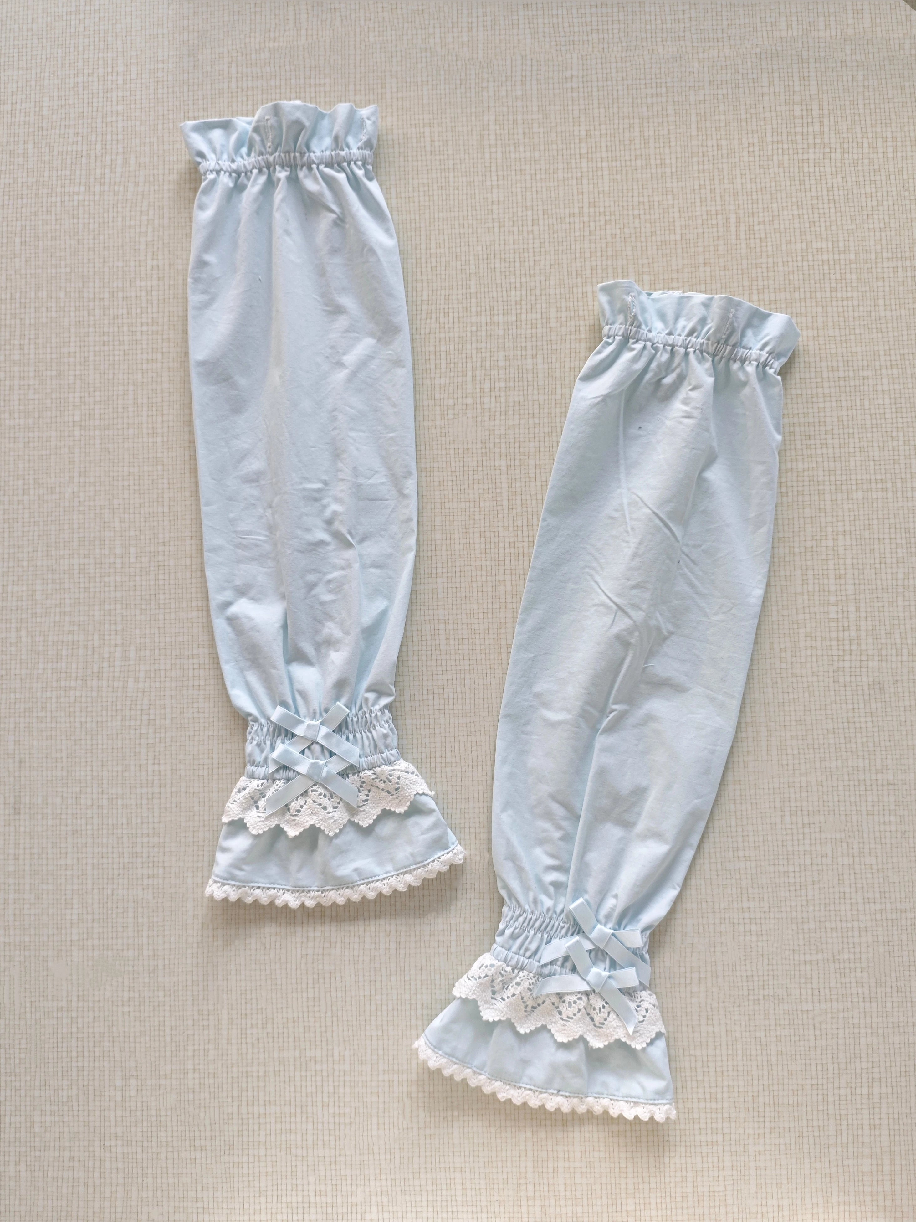 Haruhime Momoko - Old School Lolita Blue Cotton Blouse, Cross Halter Neck (L M S XL) 45749:860725