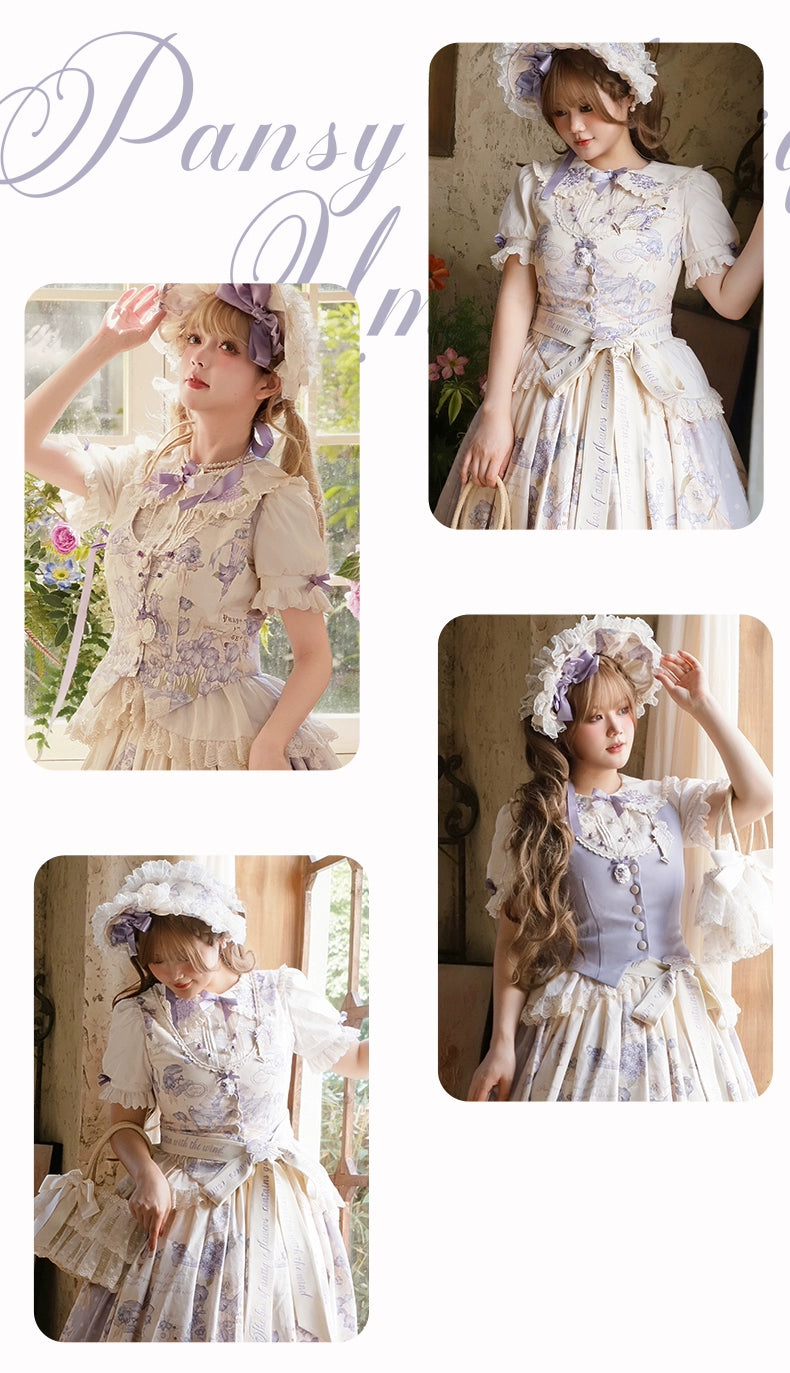 NanShengGe - Purple Memoirs - Plus Size Lolita Classic Dress Suit 43696:783283