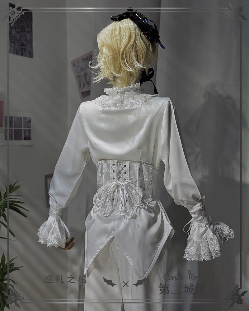 CastleToo~Coffin of Pilgrimage~Ouji Lolita Shorts Suits Prince Male Lolita Shirt   