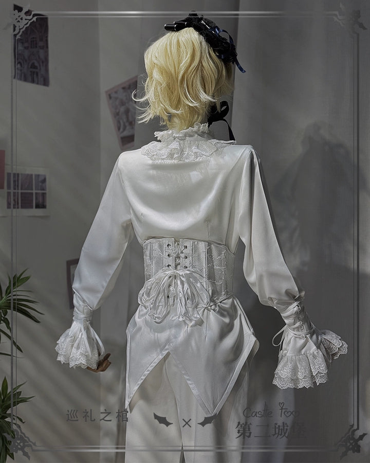 CastleToo~Coffin of Pilgrimage~Ouji Lolita Shorts Suits Prince Male Lolita Shirt 39860:638506