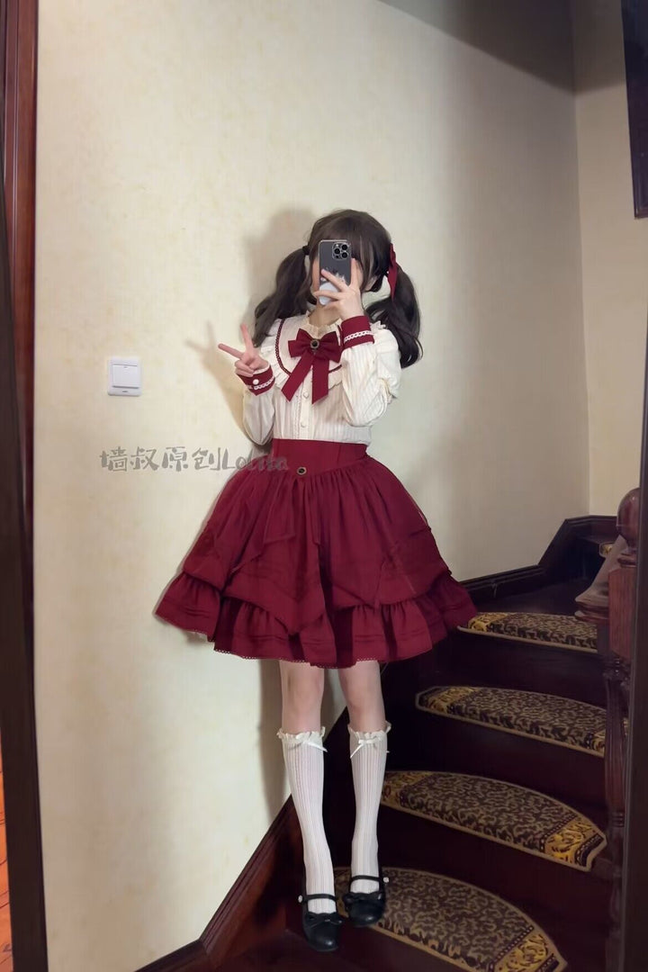 (Buyforme)Uncle Wall Original~Rich Girl~Elegant Lolita SK and Shirt   