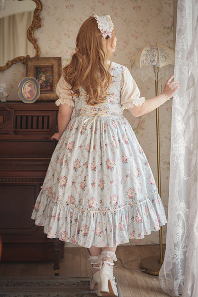 (Buyforme)Miss Point~Happy Summer Elegant Lolita Floral Jumper Skirt   