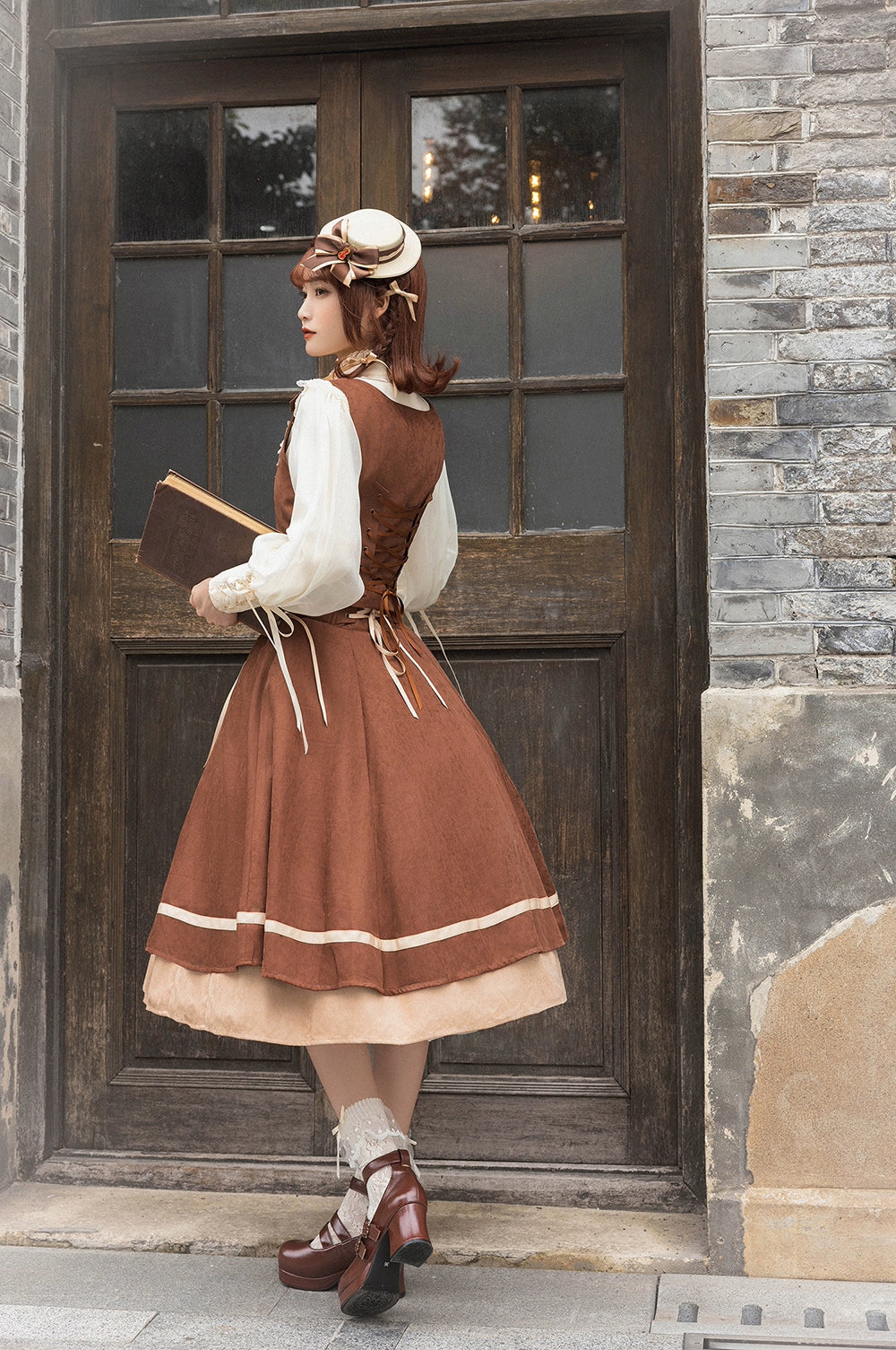 Miss Point~Golden Movement~Elegant Lolita Fishbone Skirt Customized 32242:381302