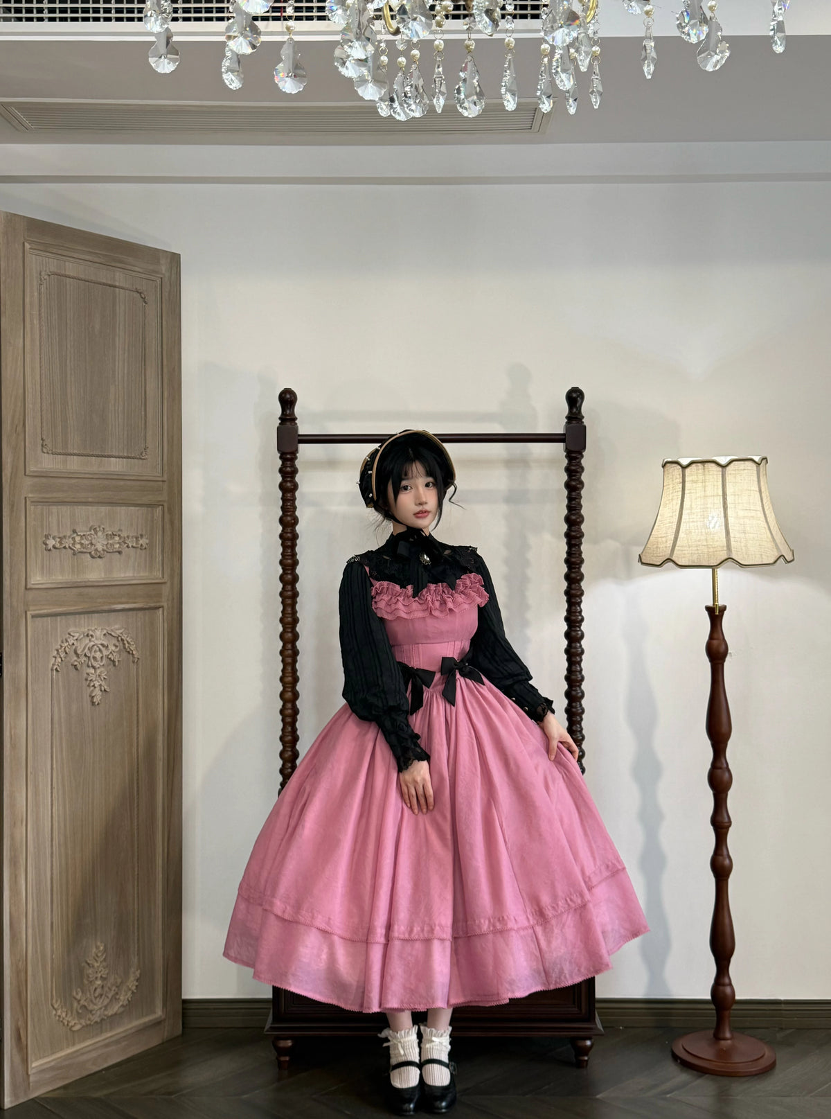 Kiss of Nyx 2.0 - Plus Size Classic Lolita Solid JSK Dress, Boned Waist 45947:869484