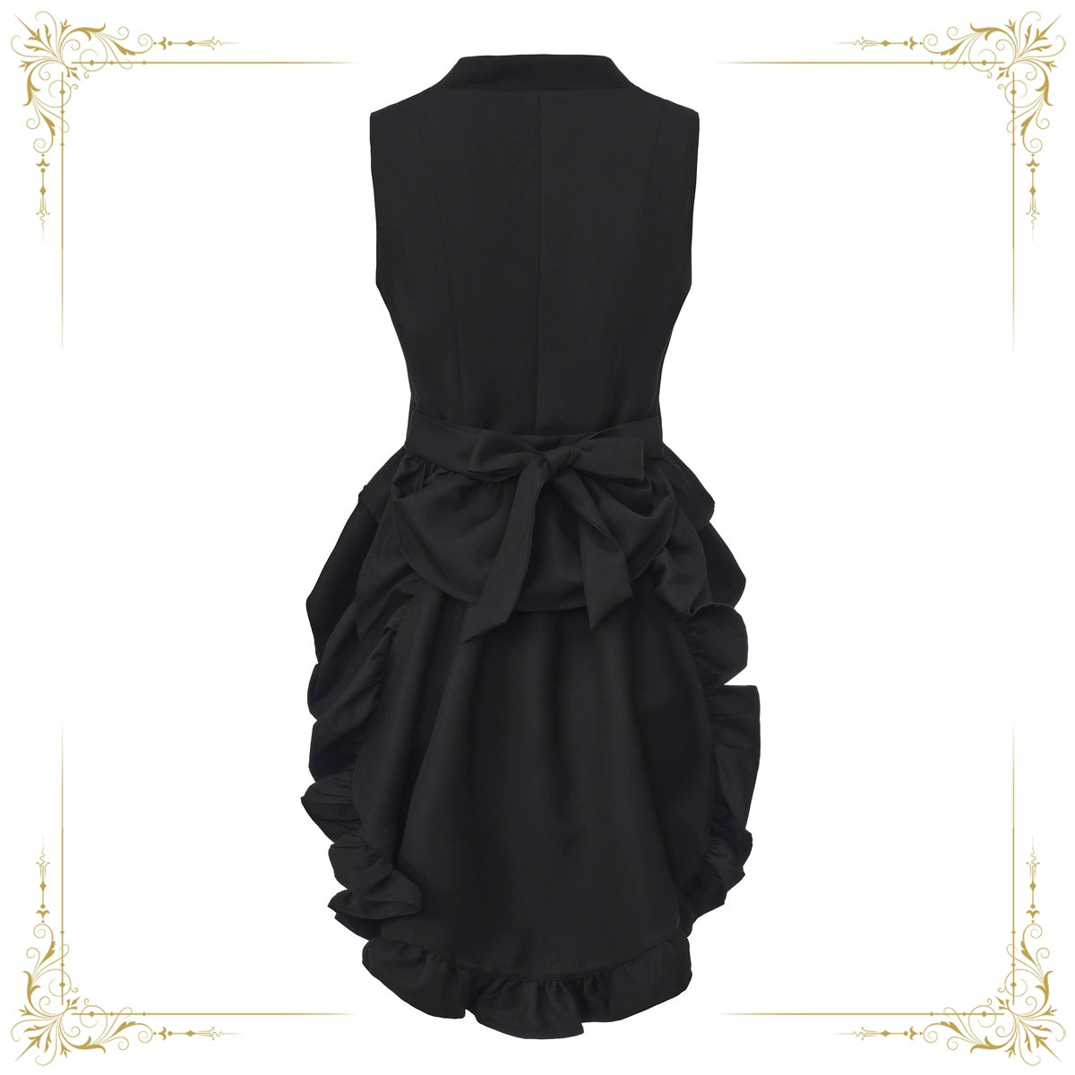 Immortal Thorn - Silent Agent - Ouji Lolita Black Vest Coat 44150:796654