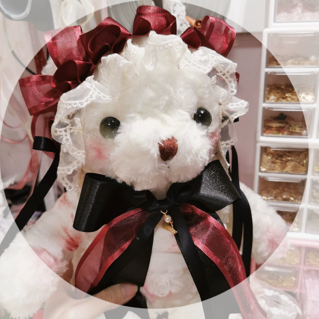 (BFM)Chestnut Lolita~Gothic Lolita Bag Dark Bloody Bear Bag   