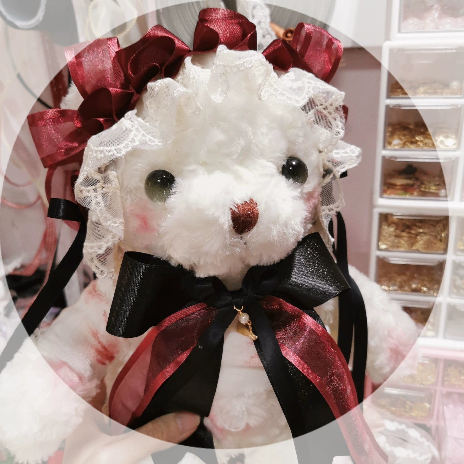 Chestnut Lolita - Gothic Lolita Bag Dark Bloody Bear Bag