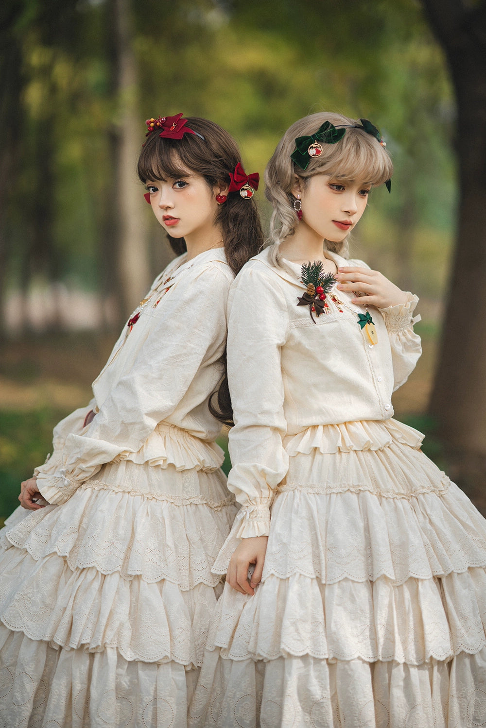 Miss Point - Customized Lolita Skirt Embroidery Lace Cotton Lolita Skirt
